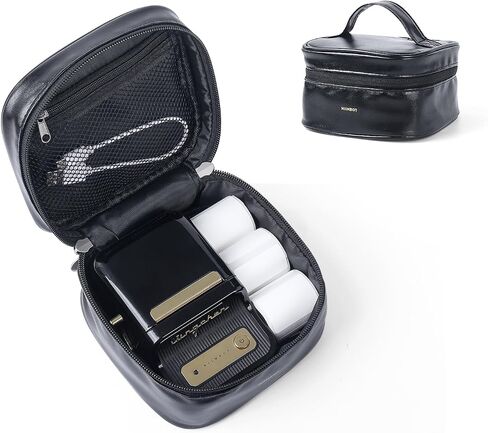 NIIMBOT Case Compatible with B1/B21/B3S Label Maker, Portable Carrying Bag Holder for Printer, Refill Labels, USB Cables (Case Only-Black) in Saudi Arabia