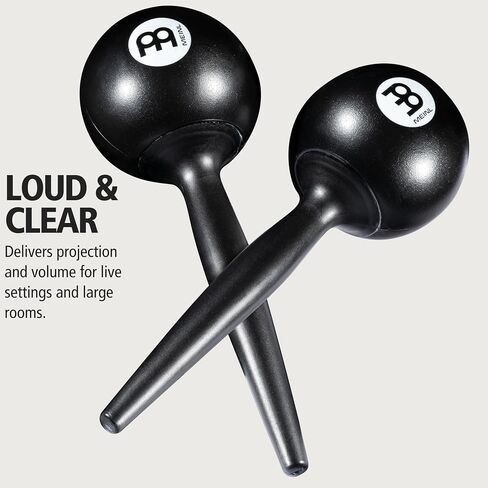 Meinl Percussion PM3BK Plastic Maracas, Black in Saudi Arabia