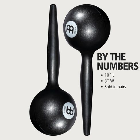 Meinl Percussion PM3BK Plastic Maracas, Black in Saudi Arabia