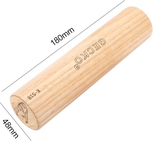 أداة قرع بمطرقة رملية من جيكو، ماراكاس خشبية طبيعية، تستخدم في العروض الحية والحفلات الموسيقية، مناسبة لعازفي الطبول كاهون وعازفي الجيتار والمغنيين (7 × 1.9 بوصة) in Kuwait