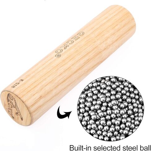 أداة قرع بمطرقة رملية من جيكو، ماراكاس خشبية طبيعية، تستخدم في العروض الحية والحفلات الموسيقية، مناسبة لعازفي الطبول كاهون وعازفي الجيتار والمغنيين (7 × 1.9 بوصة) in Kuwait