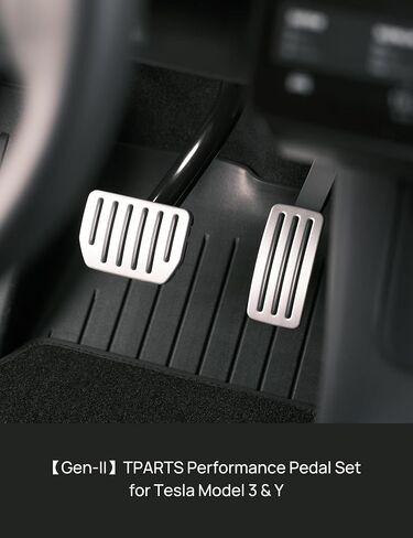 مجموعات دواسات الأداء من TPARTS لطراز Tesla 3 Model Y Model 3 Highland، أغطية دواسة قفل ذاتية الوجه، غطاء دواسة فرامل من الألومنيوم غير قابل للانزلاق، ملحقات حماية الدواسات in Saudi Arabia