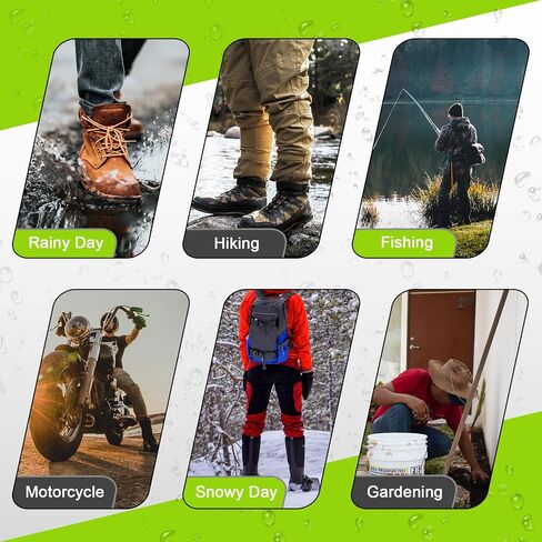 Waterproof Rain Boot Shoe Covers for Men Women with Reflector, Black Non-slip Reusable Boot Covers with Side Zipper, Foldable Anti-Snow Shoe Covers Rainproof Overshoes Over Shoes Galoshes in Saudi Arabia