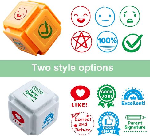 6-Sided in 1 Teacher Stamps, 6 Colors Self-Inking Rubber Stamps Comments Stamps Behavior Stamps for Teachers, School Supppies Stamps for Classroom Encouraging Comments in Saudi Arabia