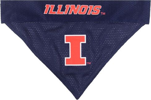 Pets First Collegiate Pet Accessories, Reversible Bandana, Illinois Fighting Illini, Large/X-Large in Saudi Arabia