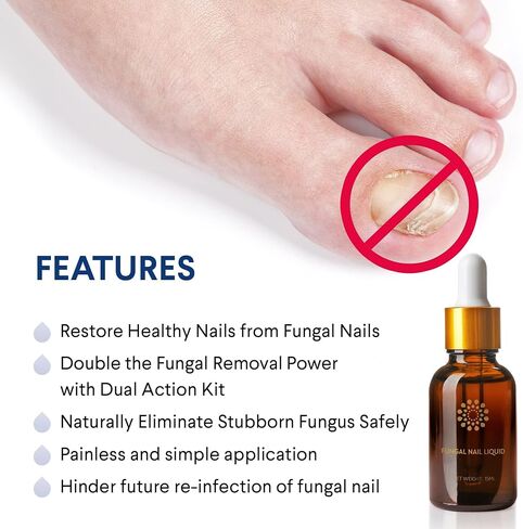 Toenail Fungus Treatment for Toenail and Fingernails: Fungus Nail Treatment Liquid 15ML and Antifungal Nail Repair Cream 20G - Nail Fungus Treatment Extra Strength - Plant Extract Ingredients in Saudi Arabia
