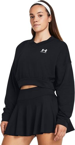 Under Armour Women's Rival Terry Oversized Cropped Crew Neck Sweatshirt in Saudi Arabia