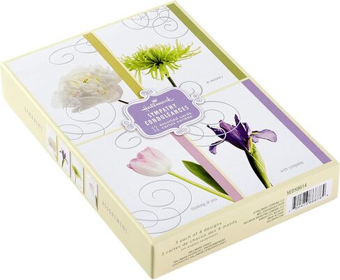 Hallmark Sympathy Cards Assortment, Watercolor Nature (12 Assorted Thinking of You Cards with Envelopes) & DaySpring Assorted Religious Sympathy Cards, Floral Wreaths (12 Cards with Envelopes) in Saudi Arabia