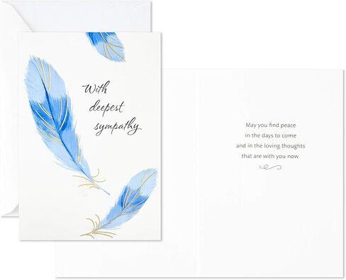 Hallmark Sympathy Cards Assortment, Watercolor Nature (12 Assorted Thinking of You Cards with Envelopes) & DaySpring Assorted Religious Sympathy Cards, Floral Wreaths (12 Cards with Envelopes) in Saudi Arabia