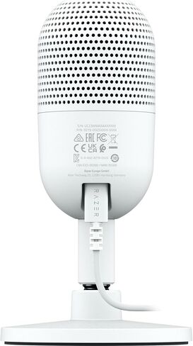 Razer Seiren V3 Mini USB Microphone, Supercardioid Condenser Mic, White | Tap-to-Mute Sensor with LED Indicator, Shock Absorber, Ultra Compact, Works with OBS, Discord, Zoom, Teams in Saudi Arabia