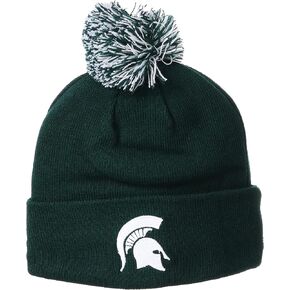 Zephyr Men's Standard Pom Beanie Team Color, Ohio State Buckeyes Red, One Size
