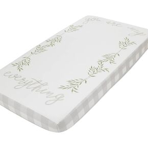 ملاءة سرير أطفال ملائمة لحضانة NoJo Rustic Farmhouse Photo Op You are My Everything Buffalo Check Leaf in Kuwait