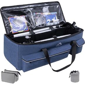 Multipurpose Telescope Bag 30 In– Padded Shock Absorbent –600D Oxford Telescope Carrying Case with Adjustable Shoulder Strap & Pockets and Extra Storage for Telescope, 40 Inches, Black
