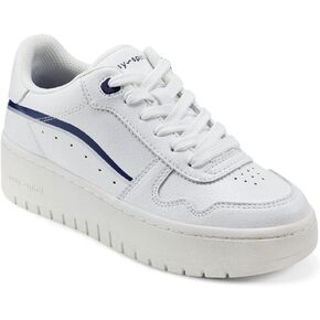 Easy Spirit Women's Onyx Sneaker, White Navy, 8