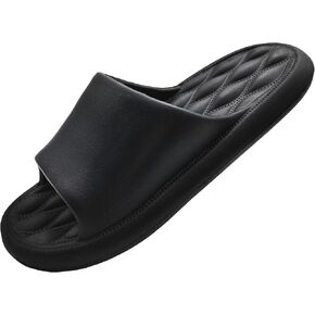 House Slides for Women Men Cloud Pillow Slippers Sandals, Non-Slip Shower Shoes, Cushioned Thick Sole Fit Bathroom Bedroom Pool Beach