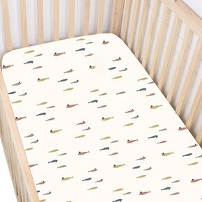 GUNAMUNA Unisex Baby Crib Sheets, Soft Crib Covers, One Size Fits Most, Forest