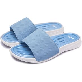 Shower Shoes for Women with Quick Drying Holes Non Slip Drain Pool Slides Lightweight Bathroom Slippers College Dorm Gym Beach Dorm Home Slides