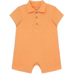 ملابس Little Me Simply Essential Solids 100% عضوية للأطفال الصغار بياقة بولو، من 3 إلى 12 شهرًا in Kuwait