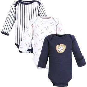 Luvable Friends Unisex Baby Preemie Long Sleeve Bodysuits 3pk, Preemie