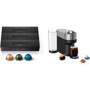 Nespresso Limited-Edition Vertuo Pop+ Coffee and Espresso Maker by Breville, Matte Black Gold