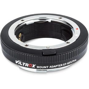 VILTROX EF-GFX Pro Lens Adapter, Auto-Focus GFX Adapter Ring Lens Converter Control Ring Compatible for Canon EF/EF-S Series Lens to Fuji Medium Format Camera, As GFX100/ GFX100S
