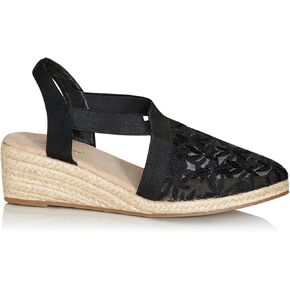 AVENUE Women's Cloudwalkers Wide Fit Espadrille Casey Sandal