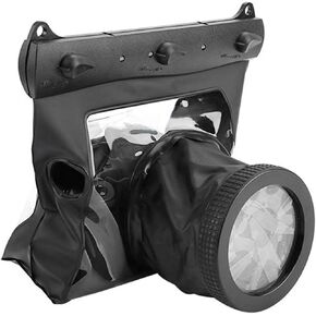 Estink Waterproof Dving Case Kit, Underwater Waterproof Dving Case Bag Camera Underwater Case Dving Case Bag Cover Fit for Nikon DSLR Cameras, Waterproof Up to 20 Meters Deep (Black)
