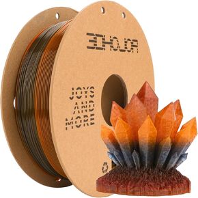 Silk PLA 3D Printer Filament 1.75mm Silk Shiny Fast Gradient Color Change Rainbow Multicolor PLA Filament 1kg (2.2lbs) /Spool for FDM 3D Printers-Lavender in Kuwait