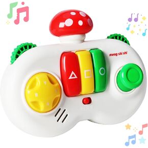 Mushroom Game Controller Early Learning Education Toy, Baby Musical Toys with Sounds & Lights, Toddler Montessori Sensory Learning Toys, Infant Gift for Boys Girls