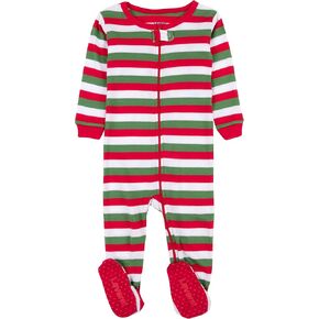 Leveret Kids Pajamas Baby Boys Girls Christmas Footed Pajamas Sleeper 100% Cotton (Size 6-12 Months-5 Toddler)