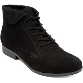 LONDON FOG Crissy Dress Ankle Boot Ladies Lace Up Bootie with Collar