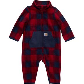 Carhartt baby-boys Long-sleeve Hooded Zip-up Footless Jumpsuit One-piece Hoodie