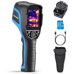 TOPDON TC004 Thermal Imaging Camera, 256 x 192 IR High Resolution 12-Hour Battery Life Handheld Infrared Camera with PC Analysis and Video Recording Supported, 16GB Micro SD Card