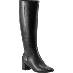 Bandolino Women's Addyson WDE Calf Knee High Boot, Black Smooth 001, 11