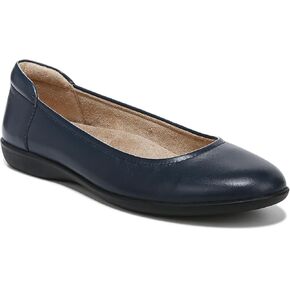 Naturalizer Womens Flexy Ballet Flat Navy Leather 9 N