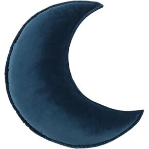 Moon Shaped Throw Pillow Star Couch Cushion Decorative Pillows Fluffy Velvet Stars Home Decor Plush for Bedroom (Moon, Purple)