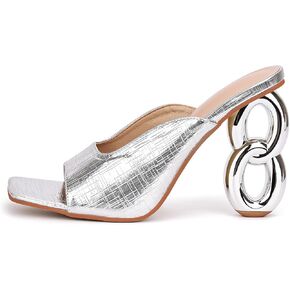 Women’s Sexy Open Toe High Chunky Heel Sandals Slip On Comfortable for Evening Party Walk Casual Summer Dress Pumps Shoes