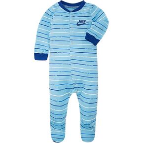 Nike Baby Graphic Footed Coverall, Blue Gaze Stripe, 9M in Kuwait