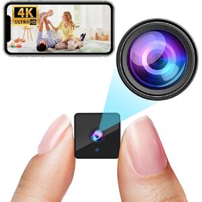 كاميرا IP لاسلكية واي فاي 4K، بطارية 1800 مللي أمبير في الساعة، ترقية الكاميرا الداخلية 4K، كاميرا مراقبة منزلية لاسلكية لكاميرات المراقبة المنزلية، كاميرا تجسس سرية للمكتب الصغير مع وضع الاستعداد لمدة 100 يوم، كشف الإنسان بالذكاء الاصطناعي، رؤية ليلية تل
