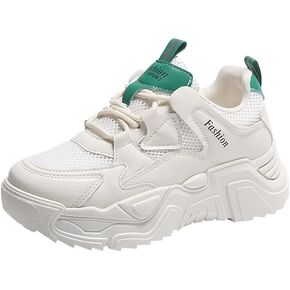 NCNDB Women's Fashion Color Matching Platform Sports Shoes Mesh Casual Walking Sneakers