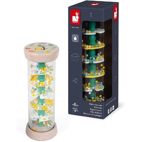 Janod - Pure Collection – Bumble Bee Rainstick My First Music Toy - Ages 6 Months+ - J05193