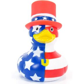 USA (Patriotic) Rubber Duck by Bud Ducks | Elegant Gift Packaging - Love US! | Child Safe | Collectable