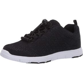 Propét Womens TravelWalker Evo Walking Walking Sneakers Athletic Shoes - Black - Size 7.5 2E