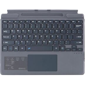 Type Cover for Microsoft Surface Pro 11 / Pro 10 / Pro 9 / Pro 8 / Pro X, 13 inch, Portable Slim Bluetooch Keyboard with Touchpad, Pen Holder (Black with Backlit)