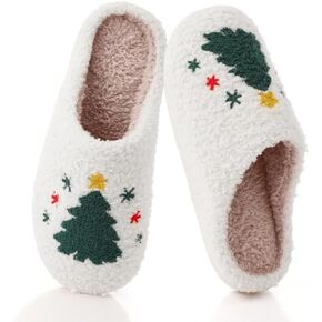 Feionusin Halloween Pumpkin Slippers for Womens Mens Plush Warm Spooky Lantern Pumpkin Slippers Fuzzy Cozy Winter House Bedroom Slippers Halloween Gifts