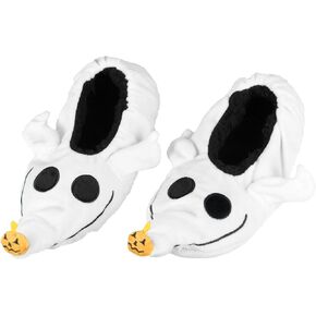 The Nightmare Before Christmas Zero Dog Character Slipper Socks with No-Slip Sole For Women Men (OSFA)