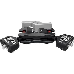 Nitze Camera Magic Arm with Double Ballheads (1/4" to 1/4" Screw with Retractable Locating Pins), Articulating Magic Arm Camera Mount Aluminum Alloy - N50-G1
