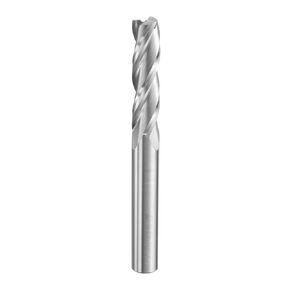 HARFINGTON Spiral Router Bit 3/16" Cut Dia 1/4" Shank Up Cut Solid Carbide 3 Flutes CNC End Mill Milling Bits for Wood Plastic Soft Metal (3/4" Cut Length 2" Long)
