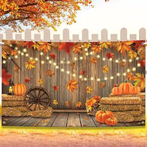 KatchOn, Thanksgiving Banner - XtraLarge, 72x44 Inch | Fall Decorations for Home | Autumn Photo Backdrop, Thanksgiving Decorations Outdoor | Thanksgiving Wall Decor | Autumn Backdrops for Photography