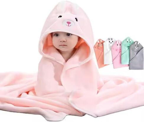 Girls Boy Poncho Toddler Baby Kids Bath Towel (Grey) in Saudi Arabia